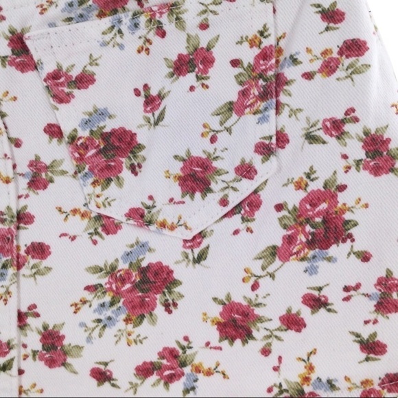 ZARA Girls Rosey Floral White Skirt - Picture 6 of 6